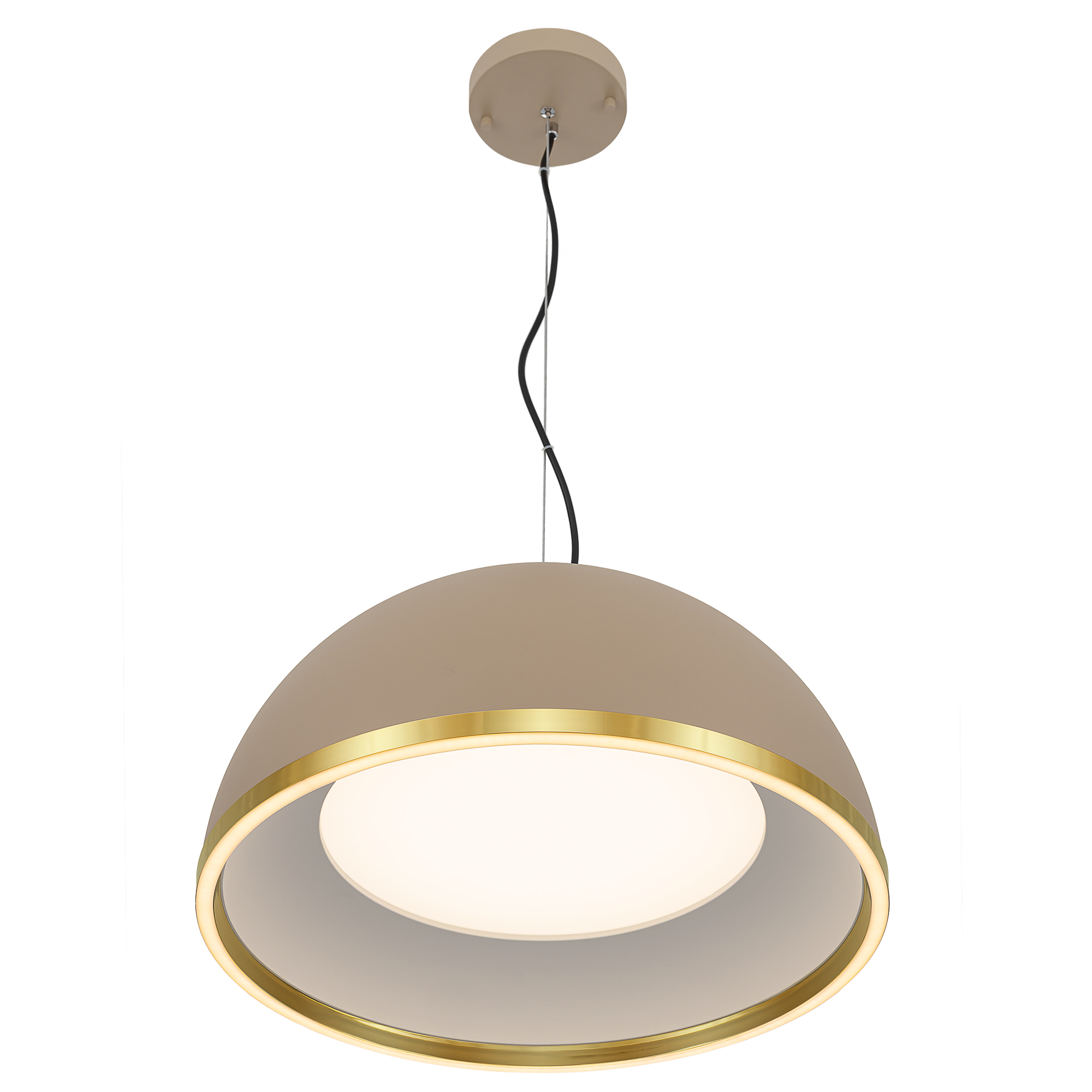 Citilux FLOOM CL736252 Светильник подвесной с пультом Бежевый+Золото арт. 89797