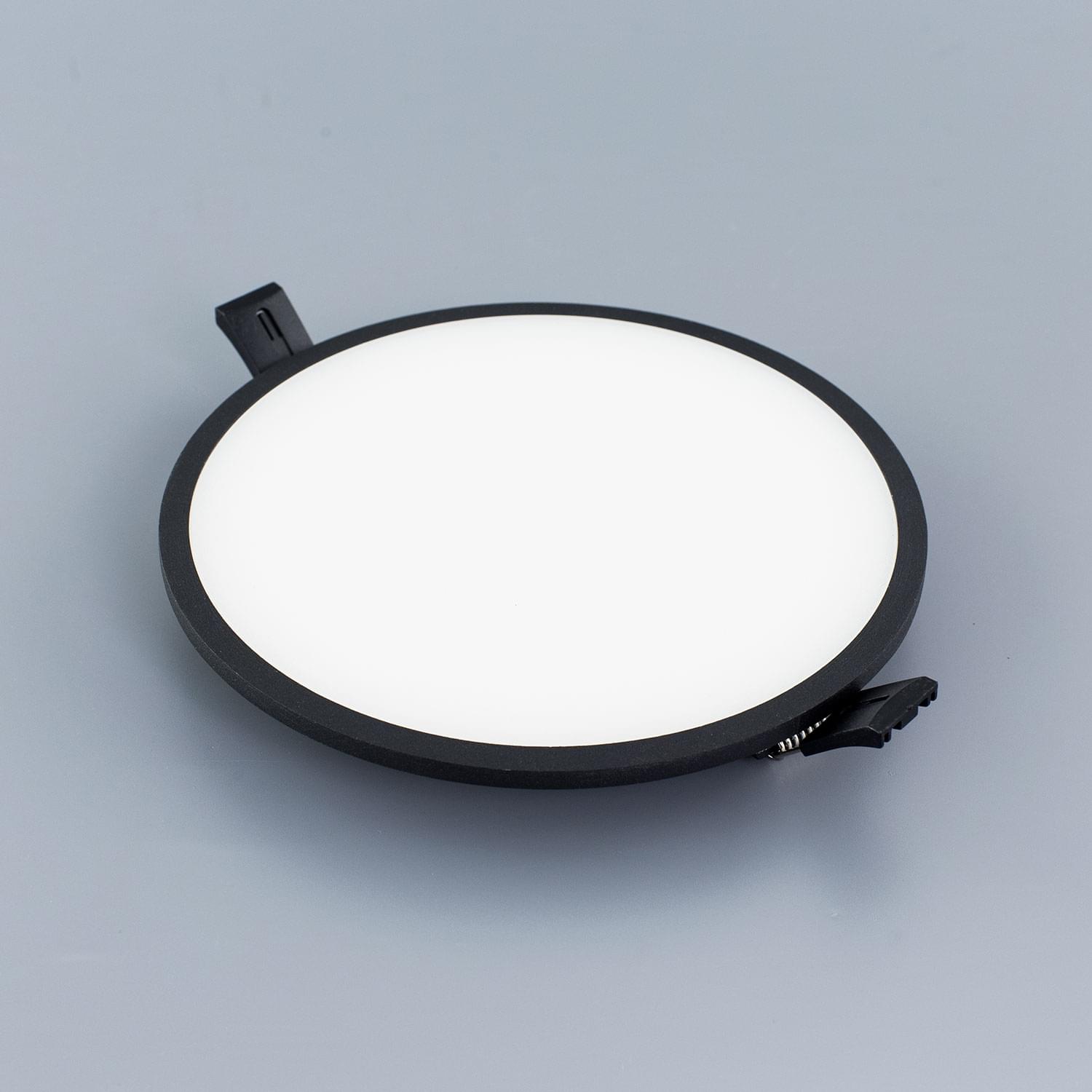 Citilux Омега CLD50R222 LED Встраиваемый светильник с диммером Чёрный арт. 88136