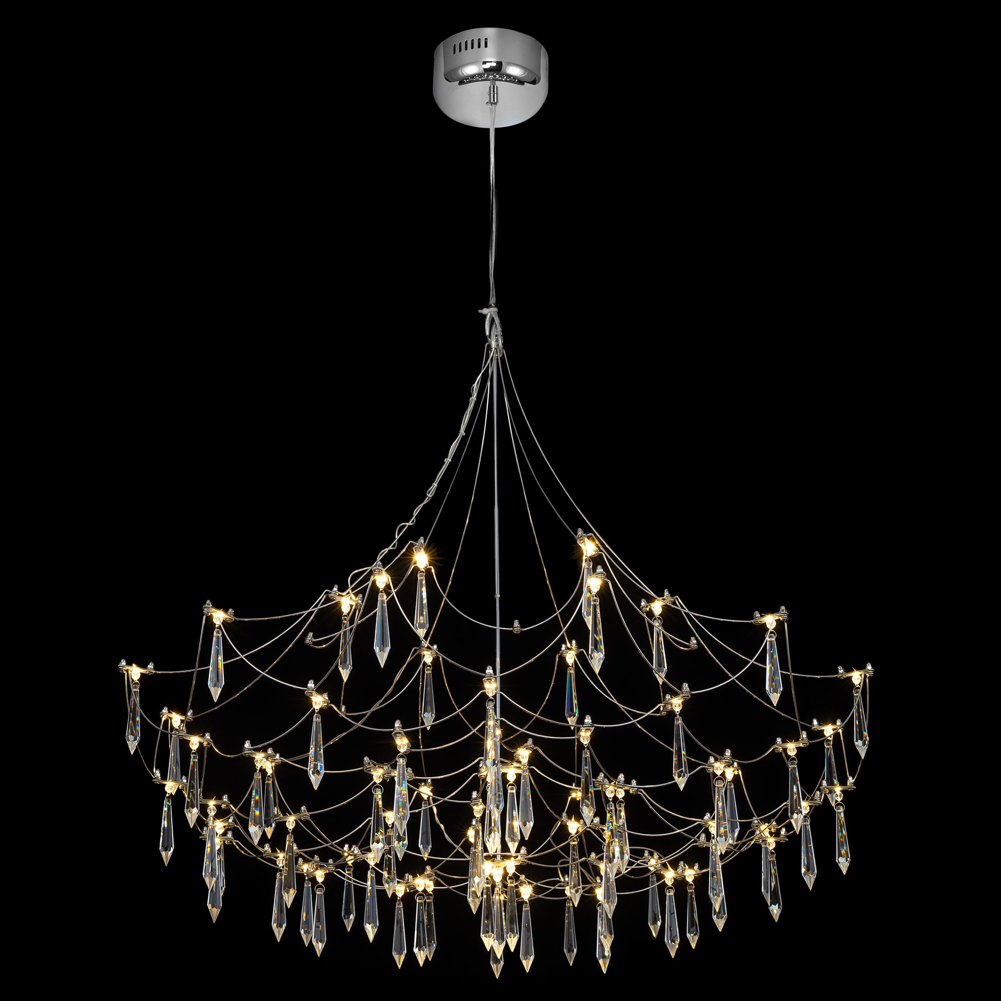 Citilux ASTER CL208020 LED Хрустальная люстра с пультом арт. 89446