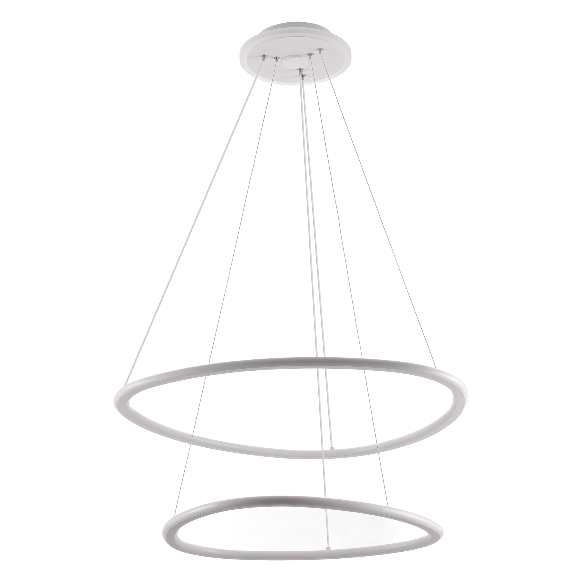 Citilux ТRIO CL215B060E LED Люстра подвесная с пультом Белая арт. 89336