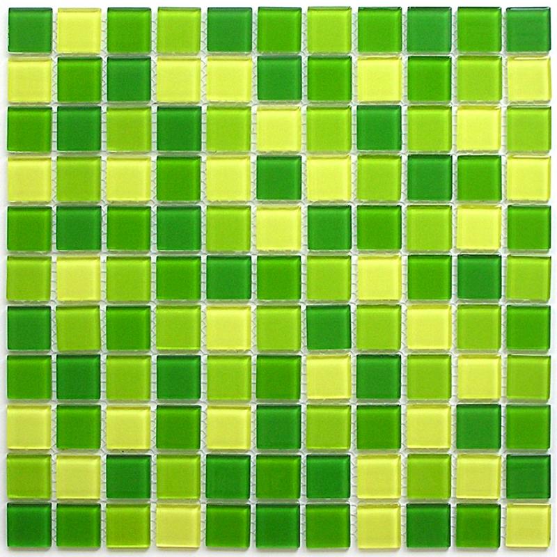 Плитка декоративная стеклянная Apple mix 4*25*25 300*300