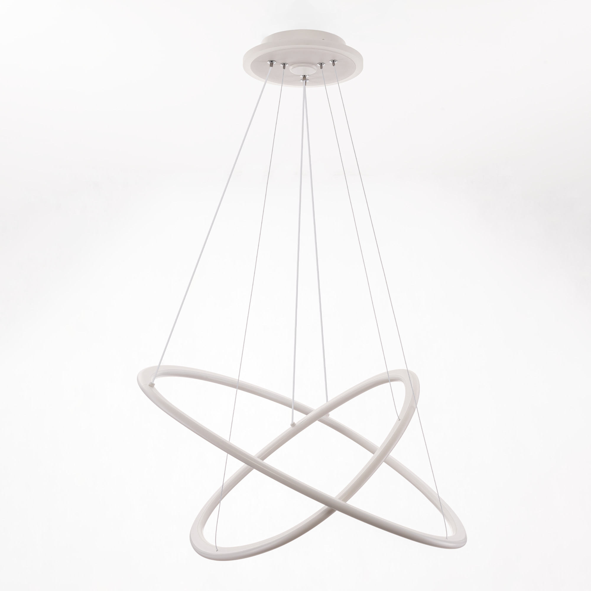 Citilux ТRIO CL215B060E LED Люстра подвесная с пультом Белая арт. 89336