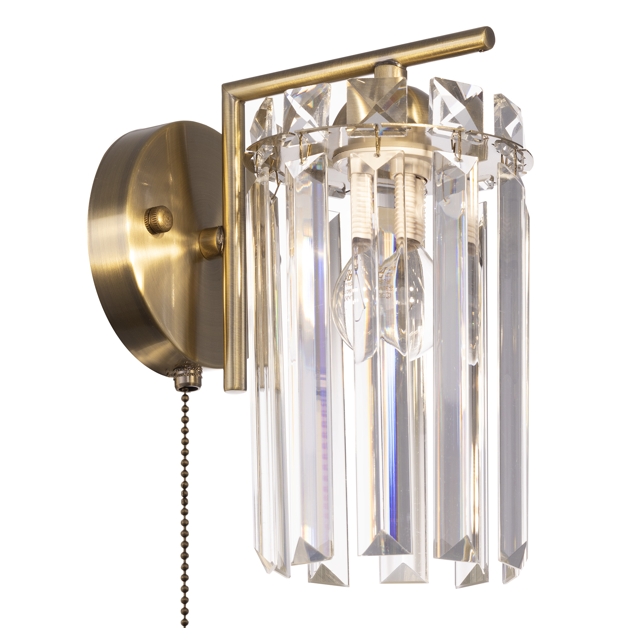 Citilux AXIS CL313413 Бра хрустальное с выключателем Бронза арт. 89231