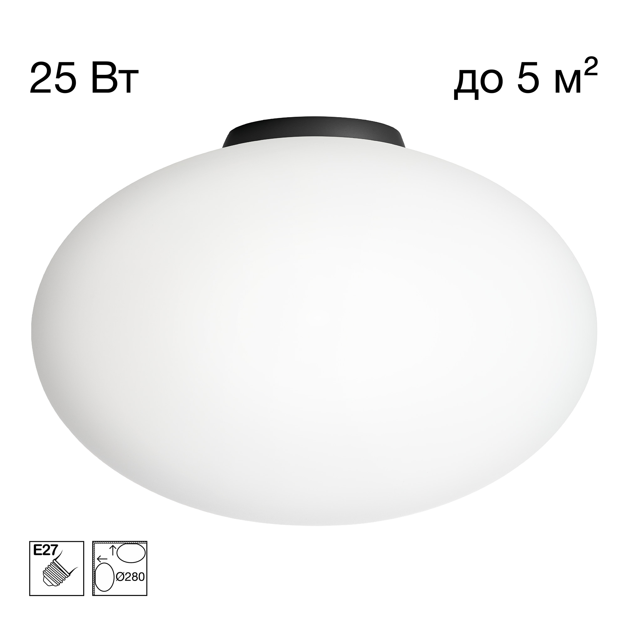 Citilux RON CL941E28B5 Потолочный светильник Чёрный арт. 89670