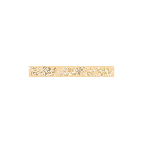 Керамическая плитка Элисса цветок песочный / Бордюр 50.5*6.2 Elissa sabbia fiore 1c