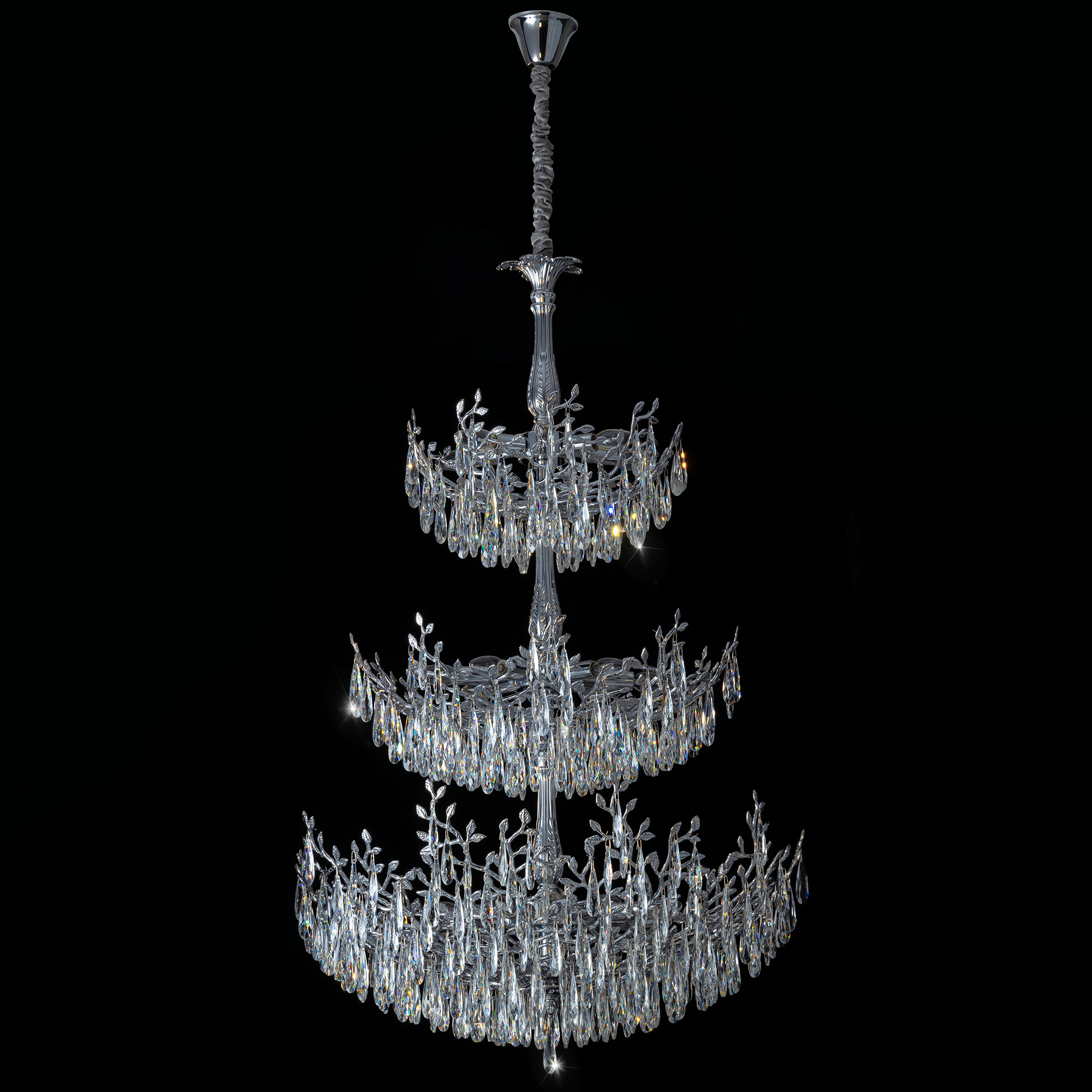Citilux RITZ CL310261 Люстра хрустальная подвесная Хром арт. 89450