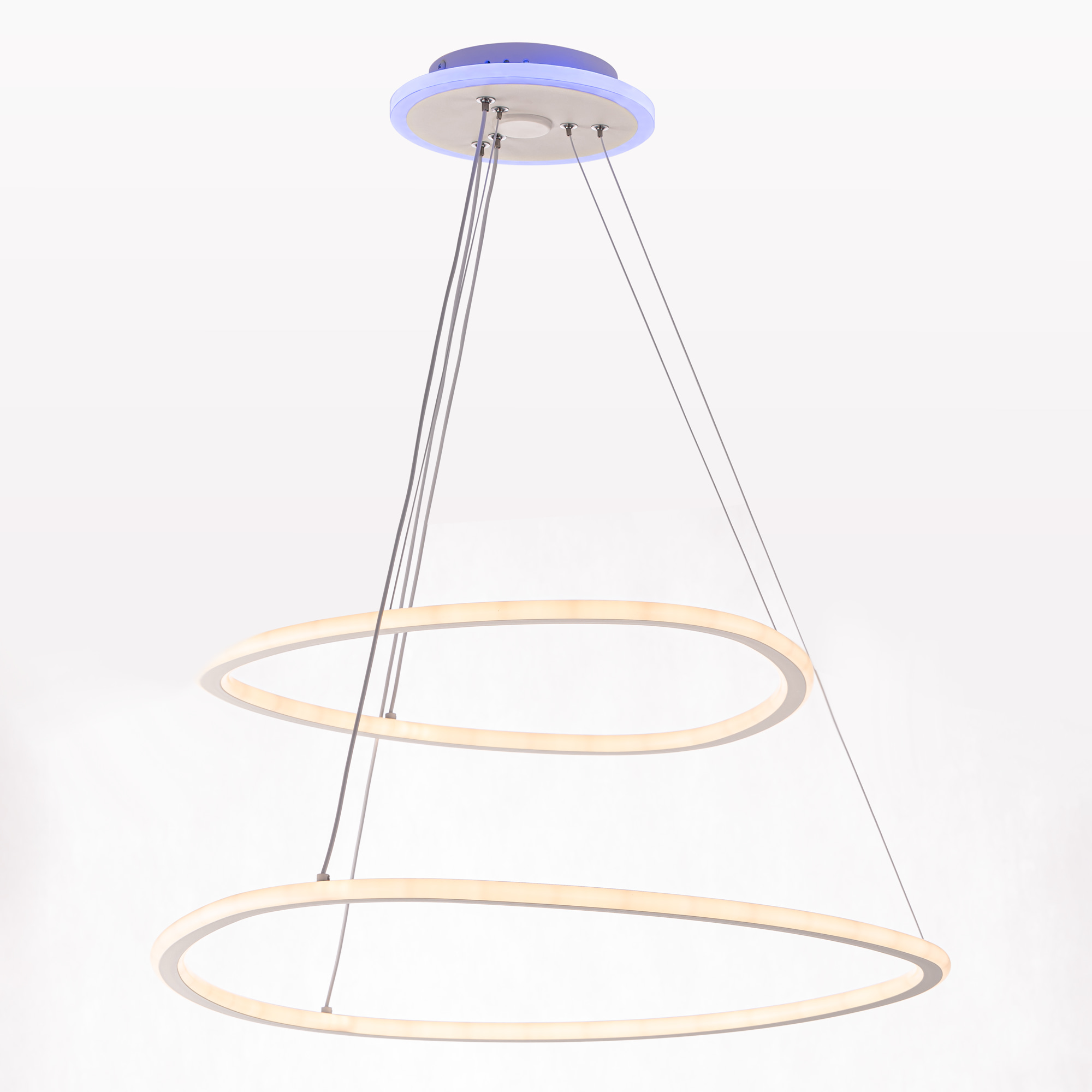Citilux ТRIO CL215B060E LED Люстра подвесная с пультом Белая арт. 89336