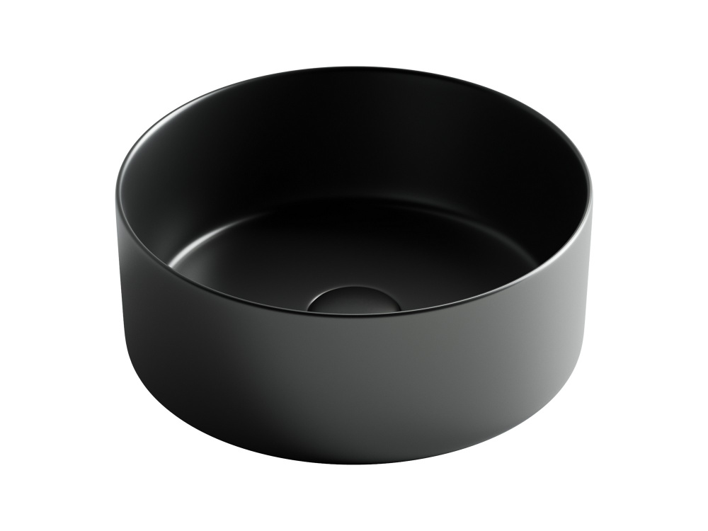 CERAMICANOVA Element Раковина накладная 358х358х137 мм, черный матовый