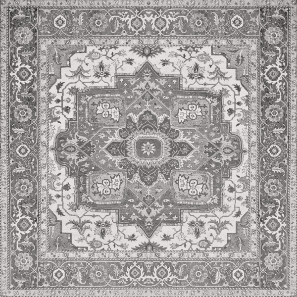 APARICI KILIM BLACK NATURAL 59.55x59.55 G-3258