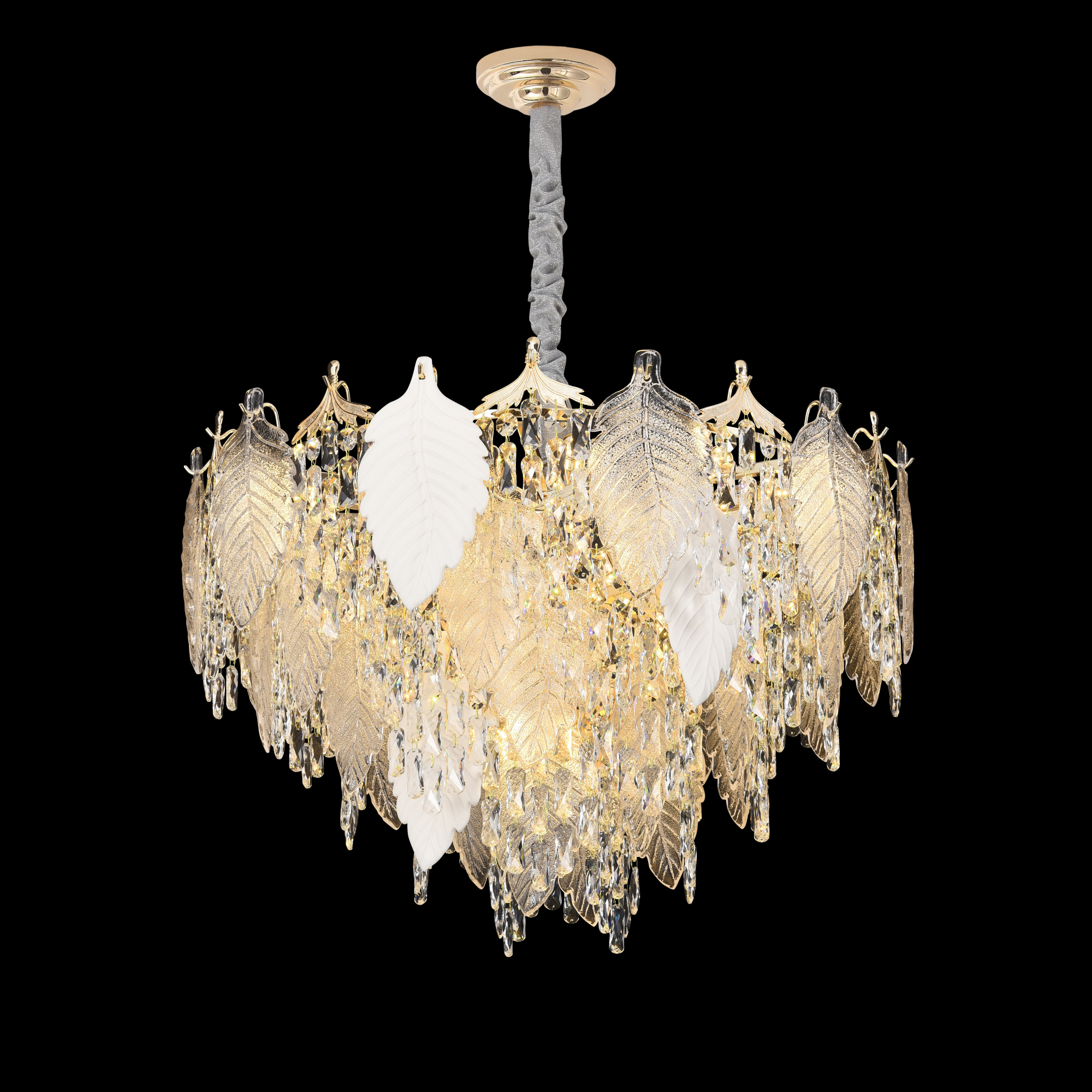 Citilux Darby CL309282 Люстра хрустальная подвесная Золото арт. 89186