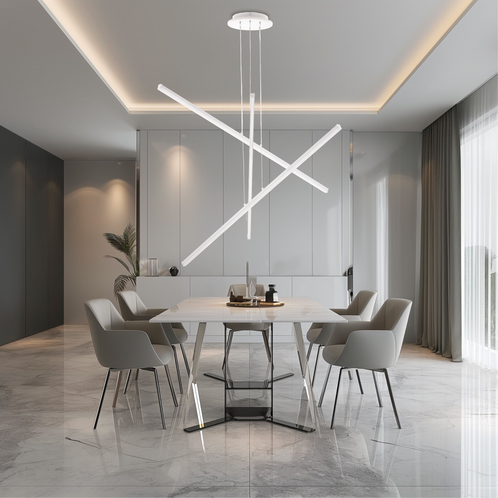 Citilux Trent CL203730 LED Люстра подвесная с пультом Белая арт. 89285