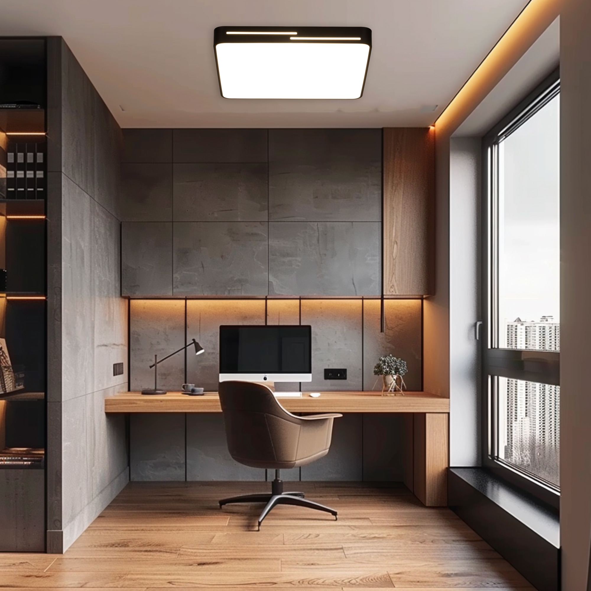Citilux Купер Лайн CL724K95GL1 LED RGB Светильник с пультом Чёрный арт. 89181