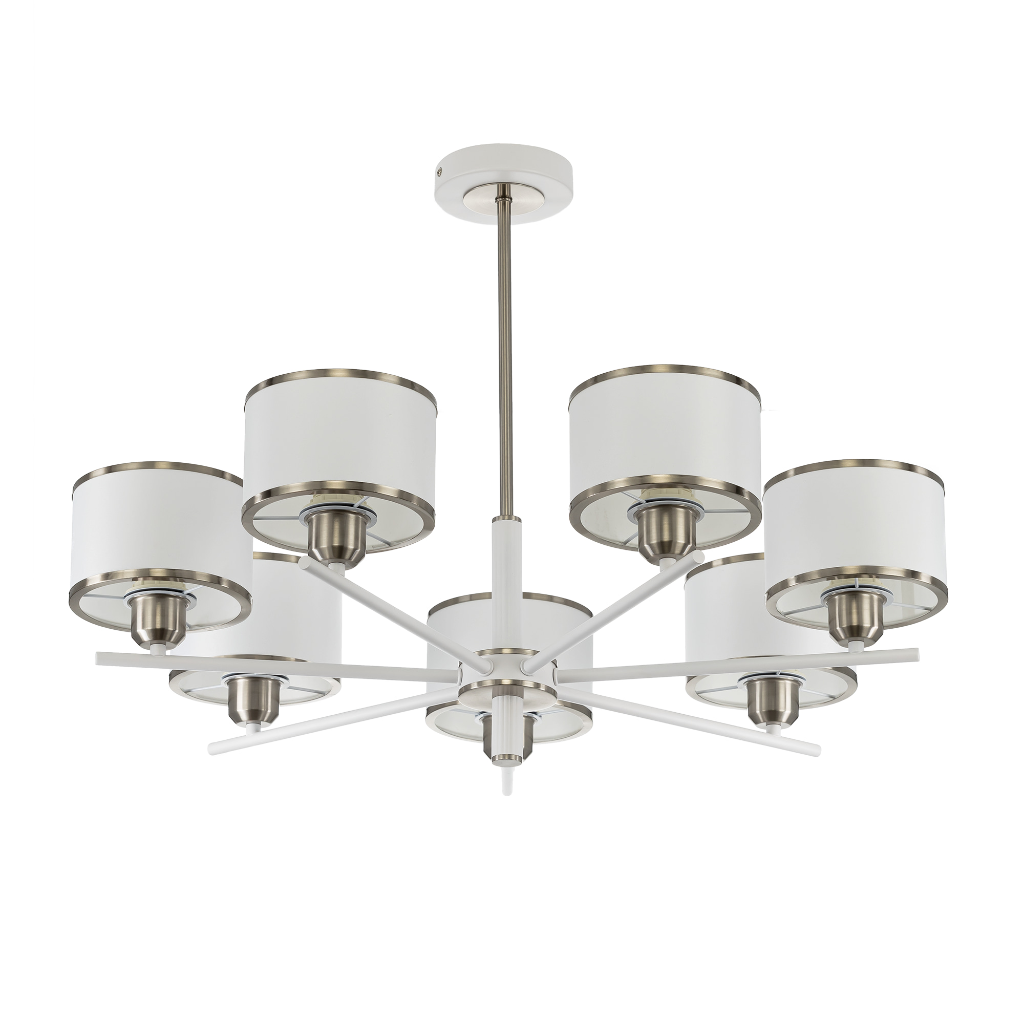 Citilux ALTON CL421272 Люстра на штанге с абажурами Белая арт. 89530