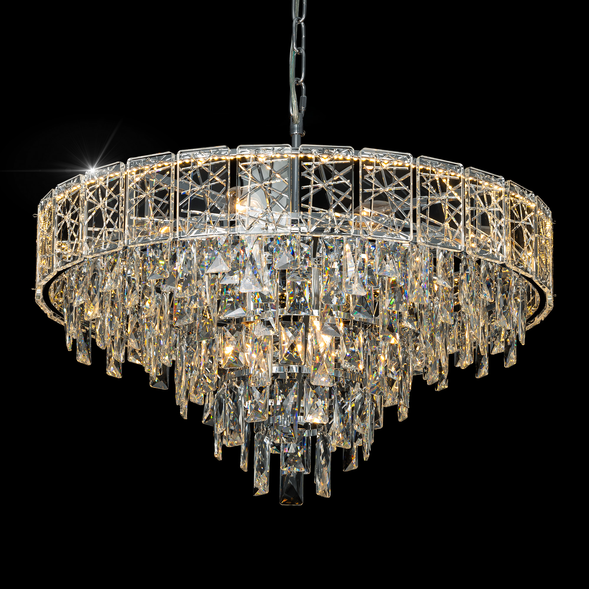 Citilux SAGRADA CL317261 Люстра хрустальная подвесная Хром арт. 89467