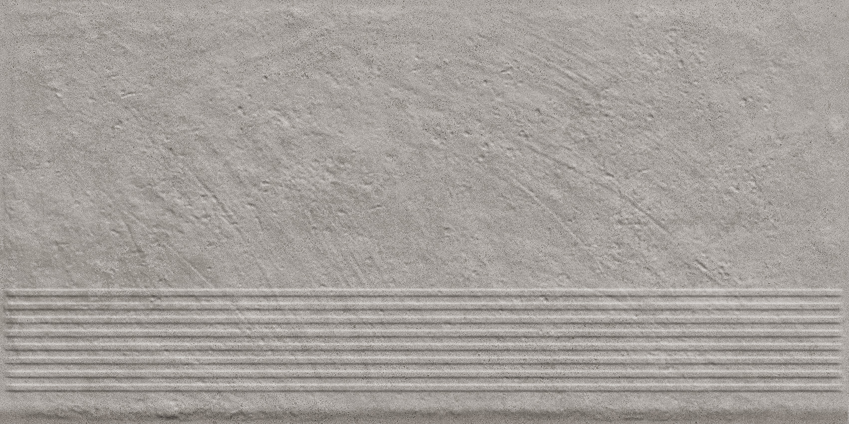 Ступень прямая Ceramika Paradyz Карризо Серая структурная B1a 30x60 (1,44)