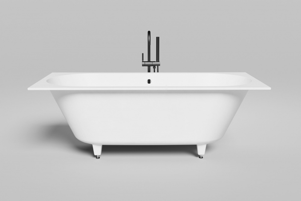 Salini ORNELLA AXIS 170 Ванна встраиваемая 1700x750x590/610 мм, S-Stone - белый матовый арт. 32324