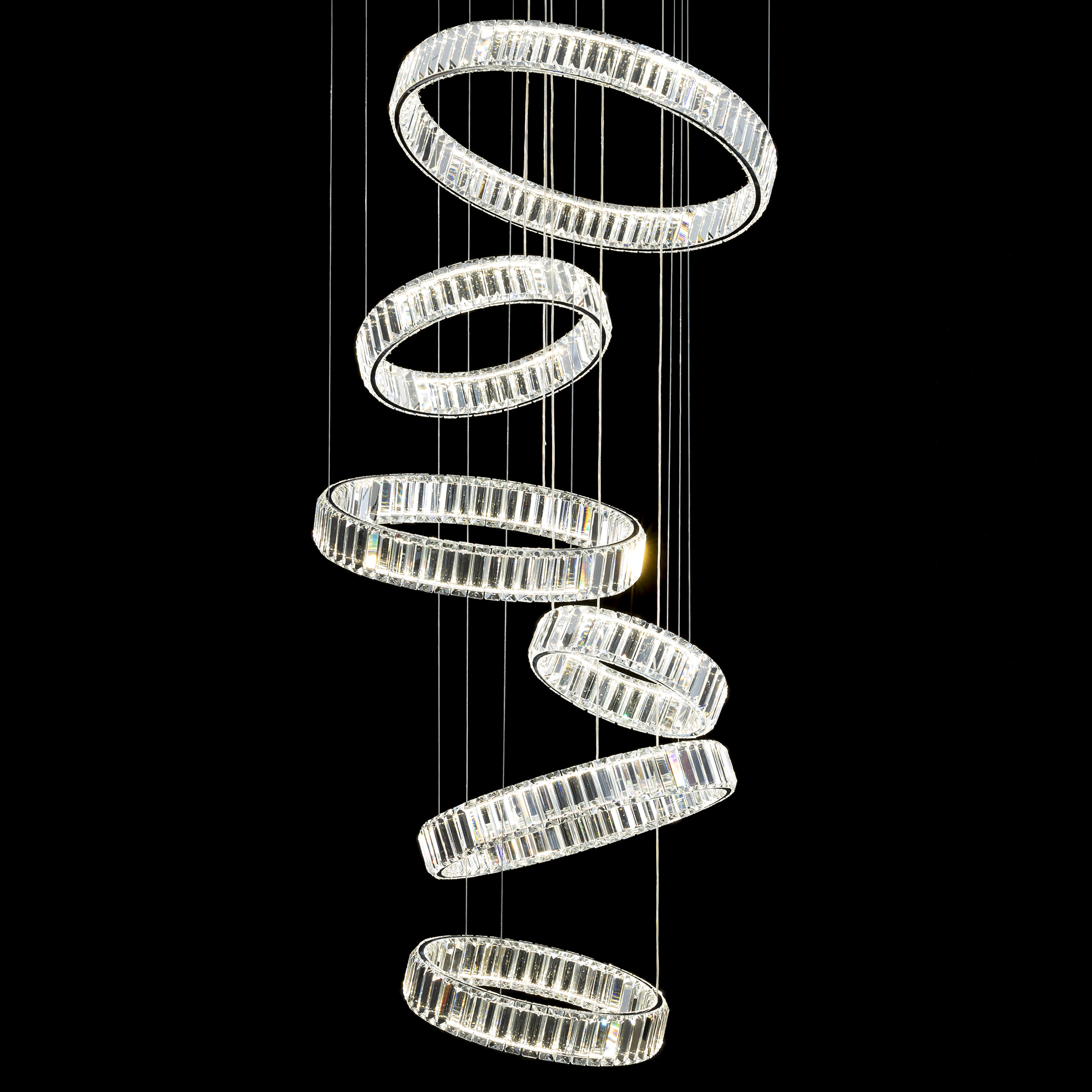 Citilux Чезаре CL338661 LED Люстра хрустальная с пультом Хром арт. 89033