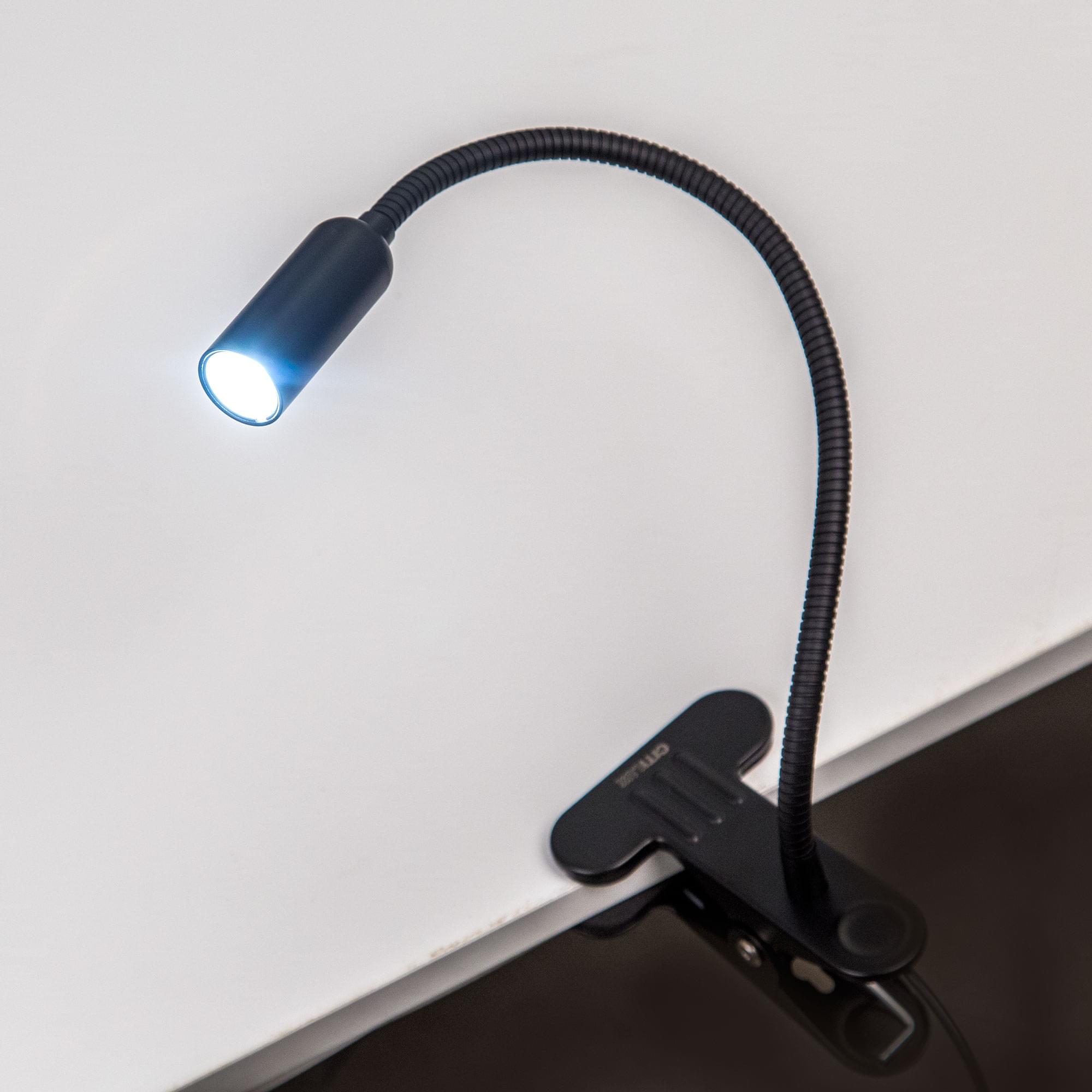 Citilux Ньютон CL803061N LED Лампа на прищепке с диммером Чёрная арт. 88399