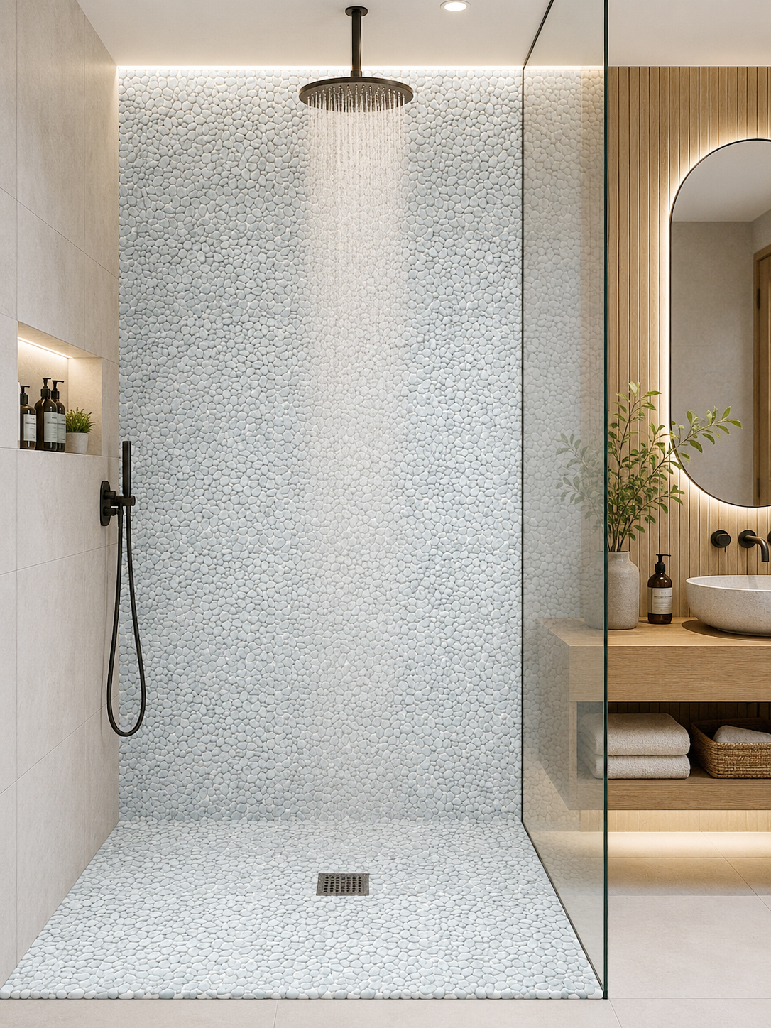 Плитка декоративная стеклянная Point Calacatta/Точка Калакатта 6*300*300 произ форма арт. 126810