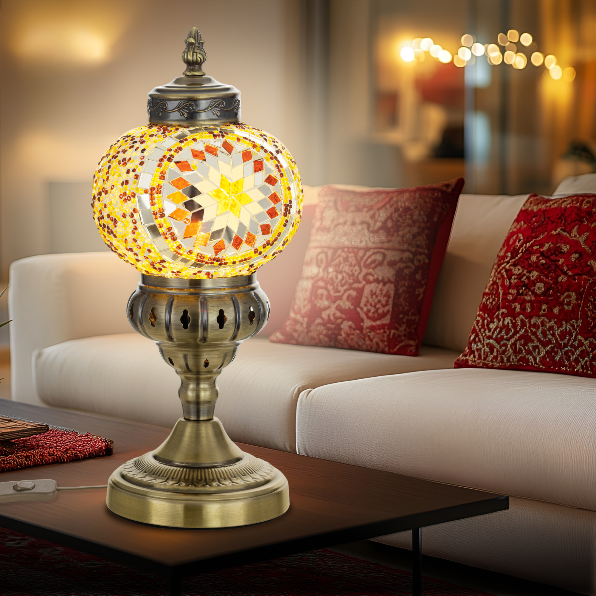 Citilux Каир CL419815 Настольная лампа Мозаика Янтарь арт. 89487