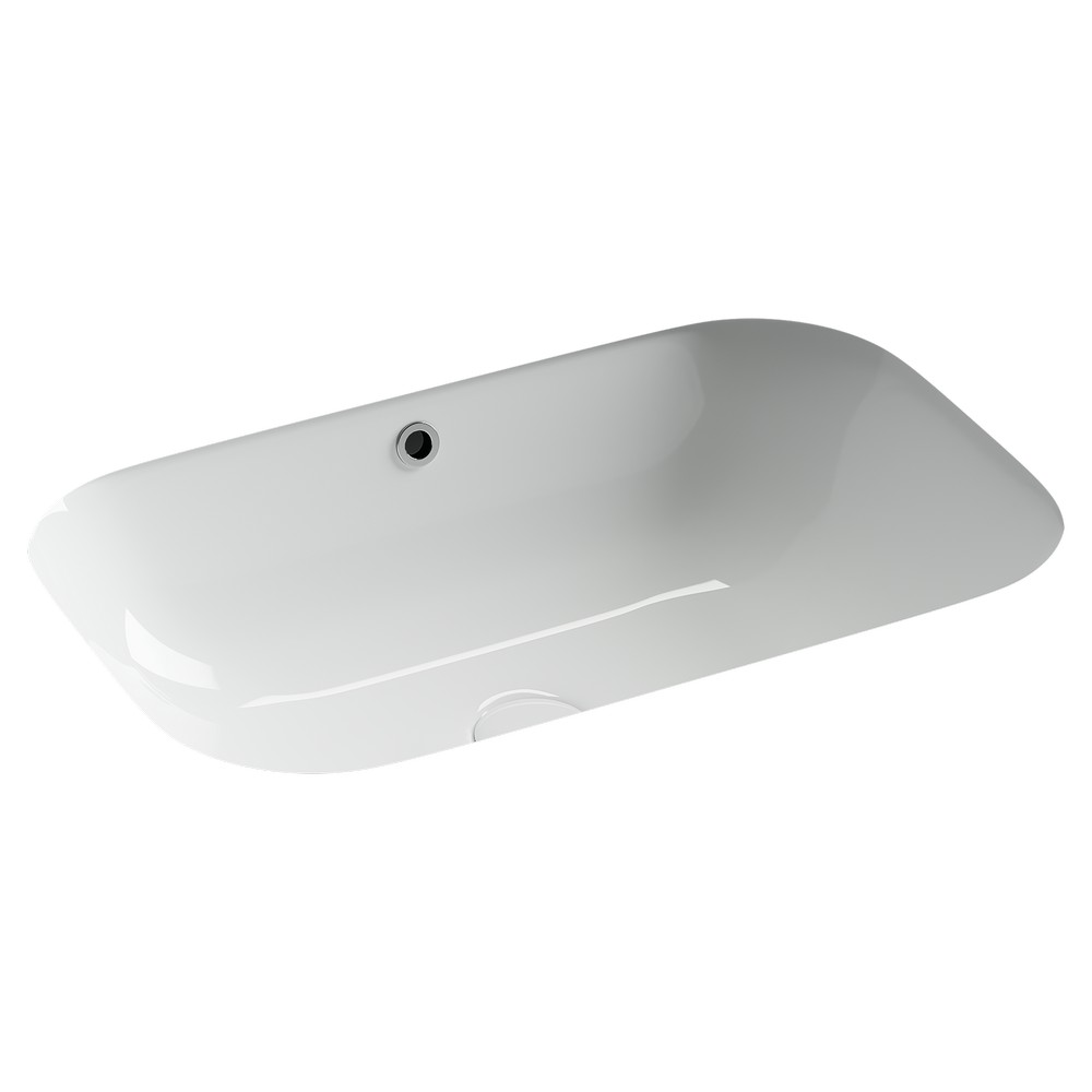 CERAMICANOVA Era Раковина встраиваемая снизу с переливом, 610x405x190 мм, белый