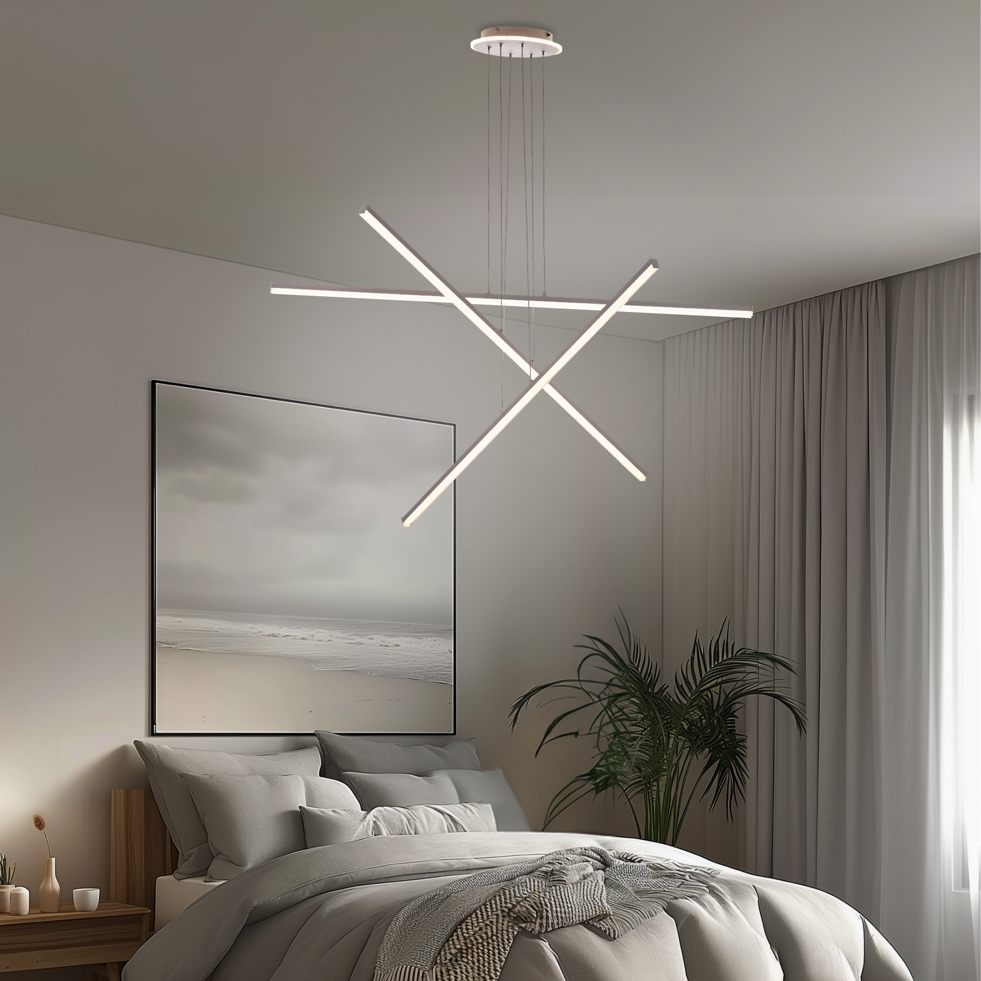 Citilux Trent CL203730 LED Люстра подвесная с пультом Белая арт. 89285